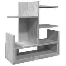 Organizzatore da scrivania - HELLOSHOP26 - 49 x 20 x 52,5 cm - Legno ingegnerizzato - Grigio cemento - Multifunzionale