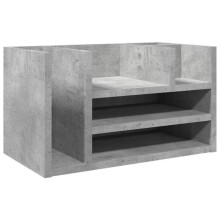 Organizador armário de escritório 44,5 x 24 x 25 cm madeira de engenharia cinza concreto 02_0043569