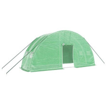 Tenda de cultivo abrigo para plantas flores legumes com estrutura em aço 12 m² 6 x 2 x 2,85 m verde 02_0044540