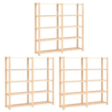 Vijf niveaus opbergmeubels 3 stuks 170 x 38 x 170 cm Den 500 kg beige 02_0045731