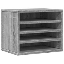 Organizzatore per ufficio - HELLOSHOP26 - Sonoma - 36 x 26 x 29,5 cm - Legno ingegnerizzato - Grigio