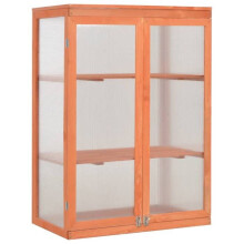 Serre tent schuilplaats plant bloem groenten hout 75 x 47 x 109 cm bruin 02_0044652