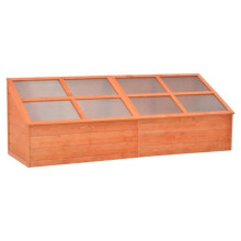 Tenda estufa abrigo planta flor legumes madeira 180 x 57 x 62 cm marrom 02_0044651