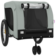 Remorque chariot transport de vélo pour animaux de compagnie gris and black 02_0044267