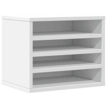 Organizador de escritório 36 x 26 x 29,5 cm em madeira de engenharia branca 02_0043554