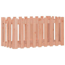 Jardinière bac lit surélevé - HELLOSHOP26 - Bois de douglas massif - 100x50x50 cm - Marron - Rectangulaire
