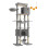 Arbre à chat - HELLOSHOP26 - XXL 201 cm - 1 plateforme - 2 niches - 2 hamacs 1