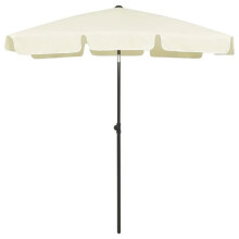 Parasol de plage jaune 180 x 120 cm sable 02_0008395