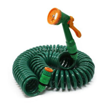Tubo da giardinaggio - Casa e Giardino - Spirale estensibile 15 m - Flessibile - Ugello multifunzione 5 modalità