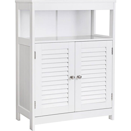Wandschrank Badezimmermöbel Kommode mit 2 Türen 80 cm MDF