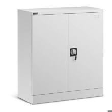 Armadio da ufficio metallico in acciaio 102 cm grigio 14_0000461