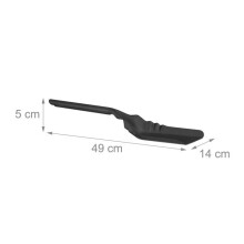 Pala para cenizas de chimenea 49 cm de acero para horno estufa negra 13_0001953