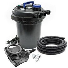 Kit set bassin 10000 litres 11 watts UVC pompe 6000 l/h tuyau 5 m kit