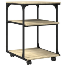 Supporto per stampante da tavolo per ufficio a 3 livelli sonoma 43 x 48 x 64 cm marrone 02_0044807