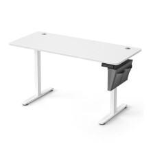 Escrivaninha elétrica ajustável de pé e sentado 60 x 120 x (72 120) cm 4 alturas memorizáveis bolsa de ran