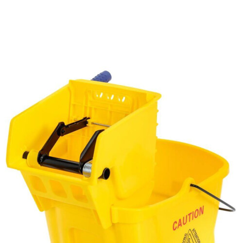 Secchio essoreur professionale con ruote 24 litri plastica gialla 14_0009915 1