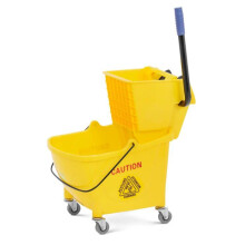 Cubeta exprimidora profesional con ruedas 24 litros plástico amarillo 14_0009915