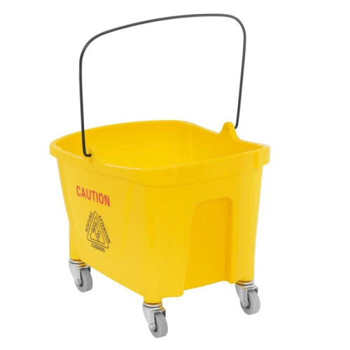 Secchio essoreur professionale con ruote 24 litri plastica gialla 14_0009915 2