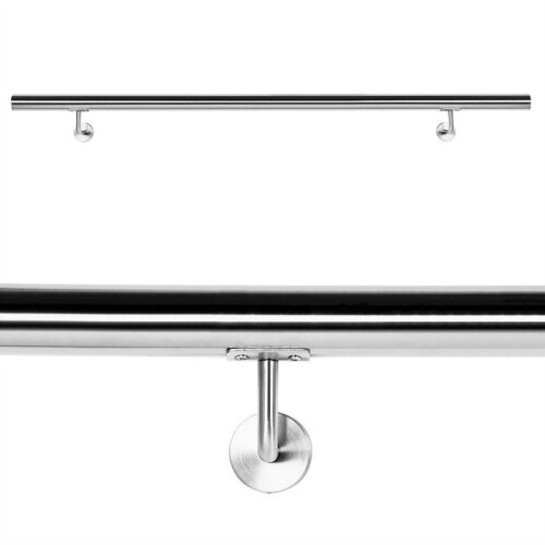 Kit main courante rambarde support mural 200 cm escaliers acier affine 1