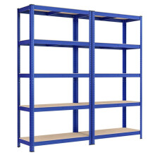 Opbergrek - HELLOSHOP26 - 180 x 90 x 40 cm - Hoge belasting 875 kg - 5 niveaus - Verwerkt staal