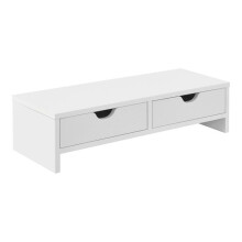 Supporto per schermo con 2 cassetti 50 x 18 x 13 cm bianco 03_0008216