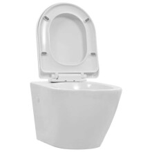 Wandtoilet zonder rand toiletpot wc toilet kom badkamer
