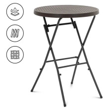 Klappbarer Gartentisch 79 x 79 x 110 cm 75 kg für drinnen und