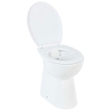 Hoge randloze toilet met zachte sluiting toiletzitting badkamer