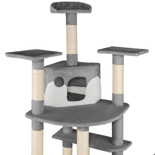 Katzenbaum 201 cm grau/weiß 3708079 1