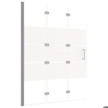 Cabine de douche - HELLOSHOP26 - Pliable - 100 x 140 cm - Verre ESG - Aluminium blanc