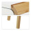 Mesa de cabeceira 2 gavetas mesa console MDF branco 13_0002693 3