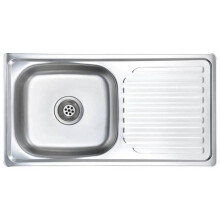 Fregadero de cocina con colador y trampa fregadero empotrado fregadero rectangular 75 x 40