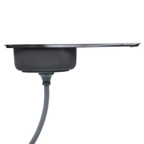 Evier de cozinha com grelha e armadilha embutidos, pia retangular 75 x 40 2