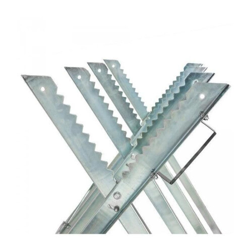 Chevalet de sciage - HELLOSHOP26 - 3408032 - 4 supports - Réglable - Pliable 84 cm 1
