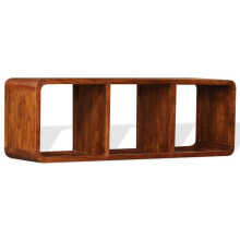 Móvel de TV buffet televisão design prático em madeira maciça com acabamento em sesham 120 cm