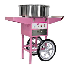 Máquina de algodón de azúcar profesional diámetro 52 cm con carro 3614071