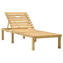 Transat - HELLOSHOP26 - Madera de pino macizo - Respaldo ajustable - Cómodo - Multicolor