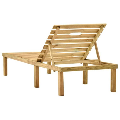 Transat - HELLOSHOP26 - Madera de pino macizo - Respaldo ajustable - Cómodo - Multicolor 1