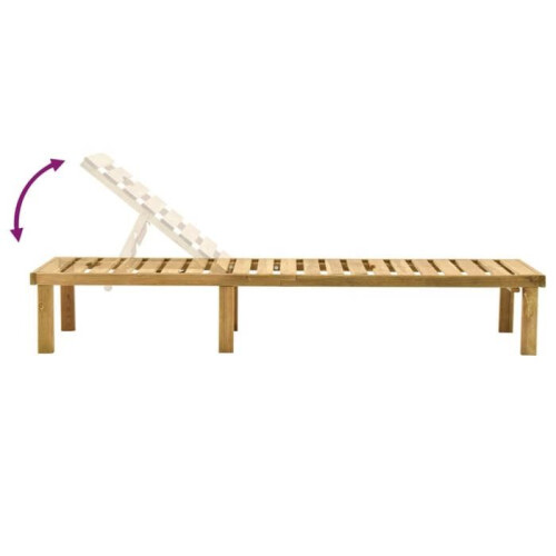 Transat - HELLOSHOP26 - Madera de pino macizo - Respaldo ajustable - Cómodo - Multicolor 2