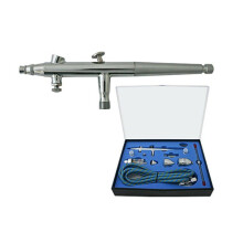 Aérographe professionnel - HELLOSHOP26 - Type 186k - Double action - 3 buses - Facile à nettoyer
