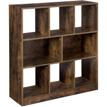 Bibliothèque étagère meuble de rangement avec compartiments ouverts pour salon chambre bureau cloison séparateur 97,5