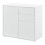 Commode met 2 lades 2 deuren 74 x 79 x 36 cm mat wit 1