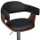 Conjunto de 2 bancos de bar pretos e de madeira design moderno 1202019 2