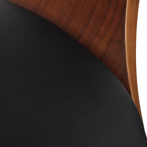 Conjunto de 2 bancos de bar pretos e de madeira design moderno 1202019 2