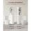 Badezimmermöbel - HELLOSHOP26 - Regalsäule - 40 x 18 x 134,4 cm - MDF weiß - Schubladen inklusive 2