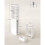 Badezimmermöbel - HELLOSHOP26 - Regalsäule - 40 x 18 x 134,4 cm - MDF weiß - Schubladen inklusive 4