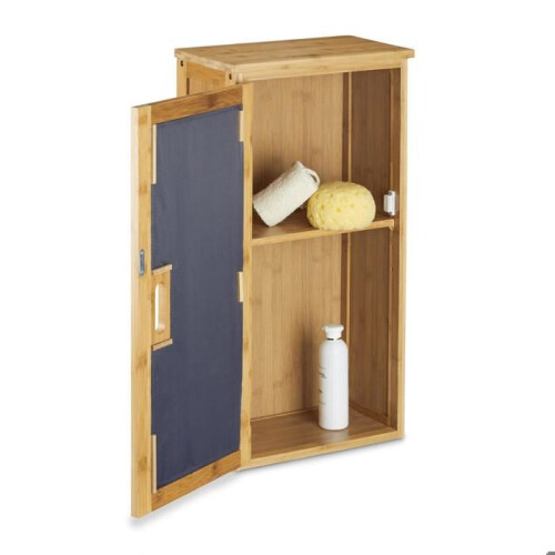 Bamboe badkamerkast plank 66 x 35 cm 3213092 1