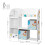 Scaffale per giocattoli 93 x 30 x 100 cm per bambini e libri mobile 2