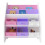 scaffale per bambini con 6 contenitori aperti bianco / viola / rosa 3