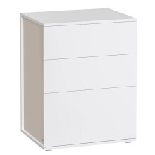 Mesa de cabeceira montagem sem ferramentas mesa de apoio gavetas moderna quarto sala 35 x 45 x 58,7 cm branco 12_0007595